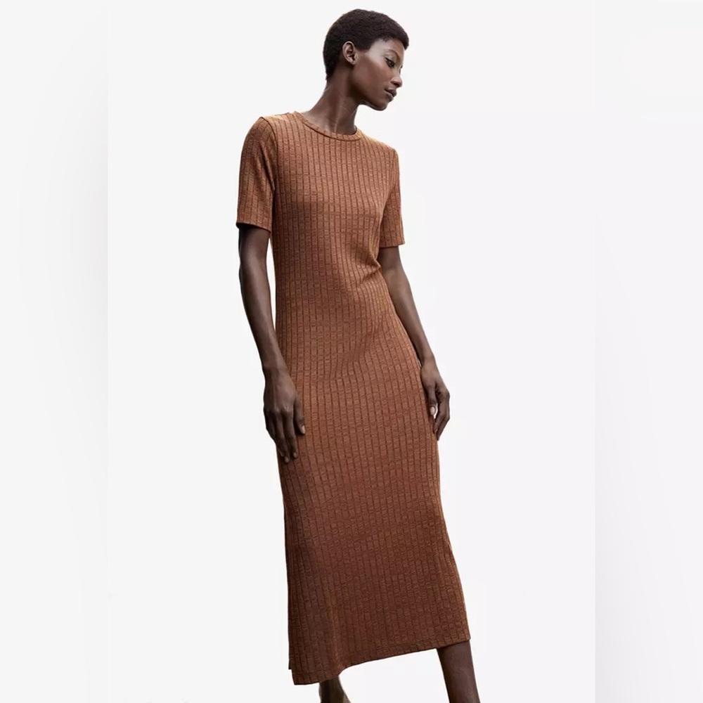 Mango ribbed knit dress brand new never worn